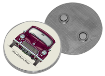 Morris Minor 2 door 1956-60 Round Fridge Magnet